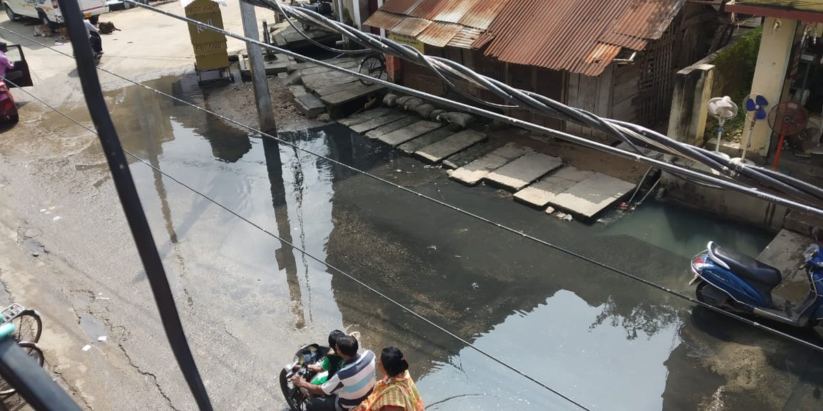 Beingcuttackia's tweet photo. Dear @CMCCuttack and @AnanyaDasIAS madam... Please have a look at this... It has been two days the rain had stopped but there is still water logging in these places at Kathagada Sahi... https://t.co/QOSEWKLgBn