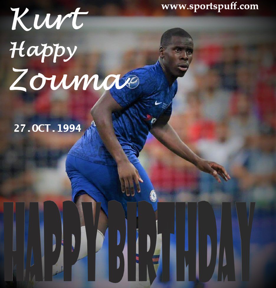 Chelsea and France international Kurt Zouma is celebrating his birthday, happy 25th birthday! 