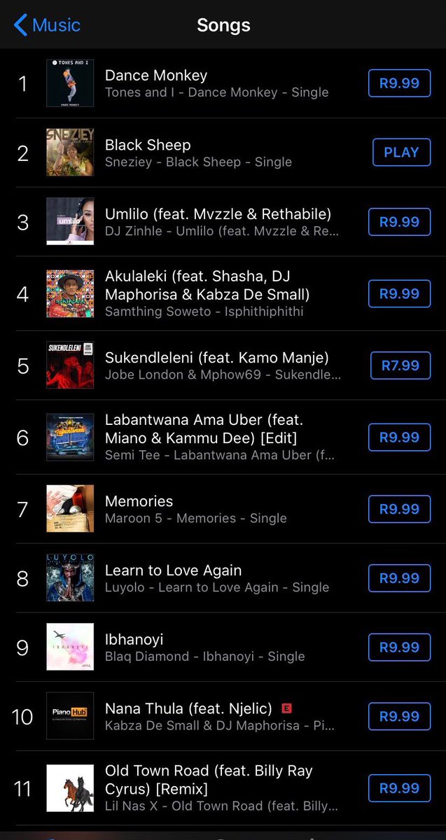 Itunes Top 10 Singles Chart