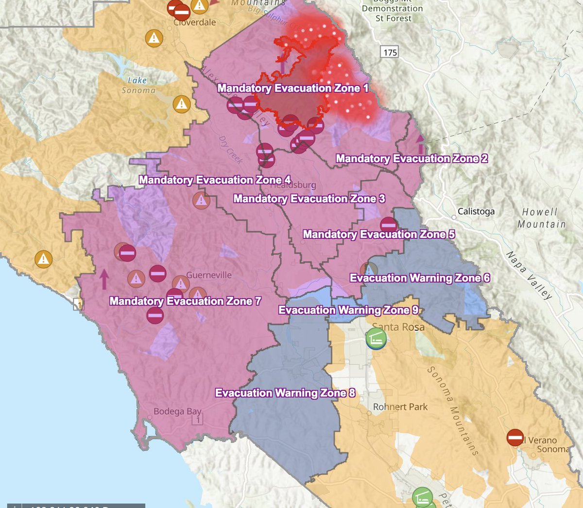 Incredible Sonoma County map here:--Some places ruined by '17 fires un...