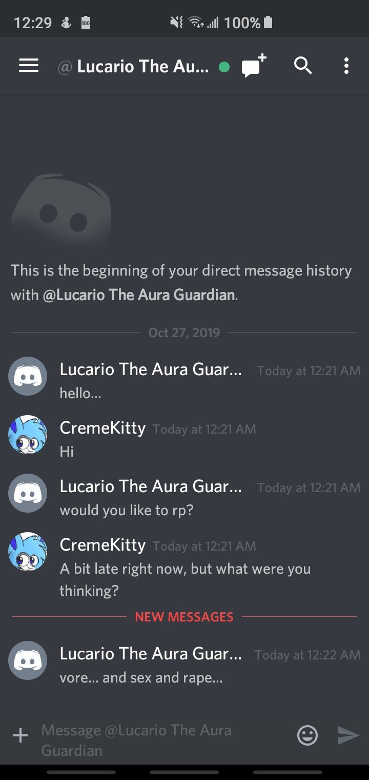 Creme Is Swelling Up 🔞 on X: This dude proposed a sex and rape roleplay  with a minor who has a girlfriend (which is me), please do not interact  with this person