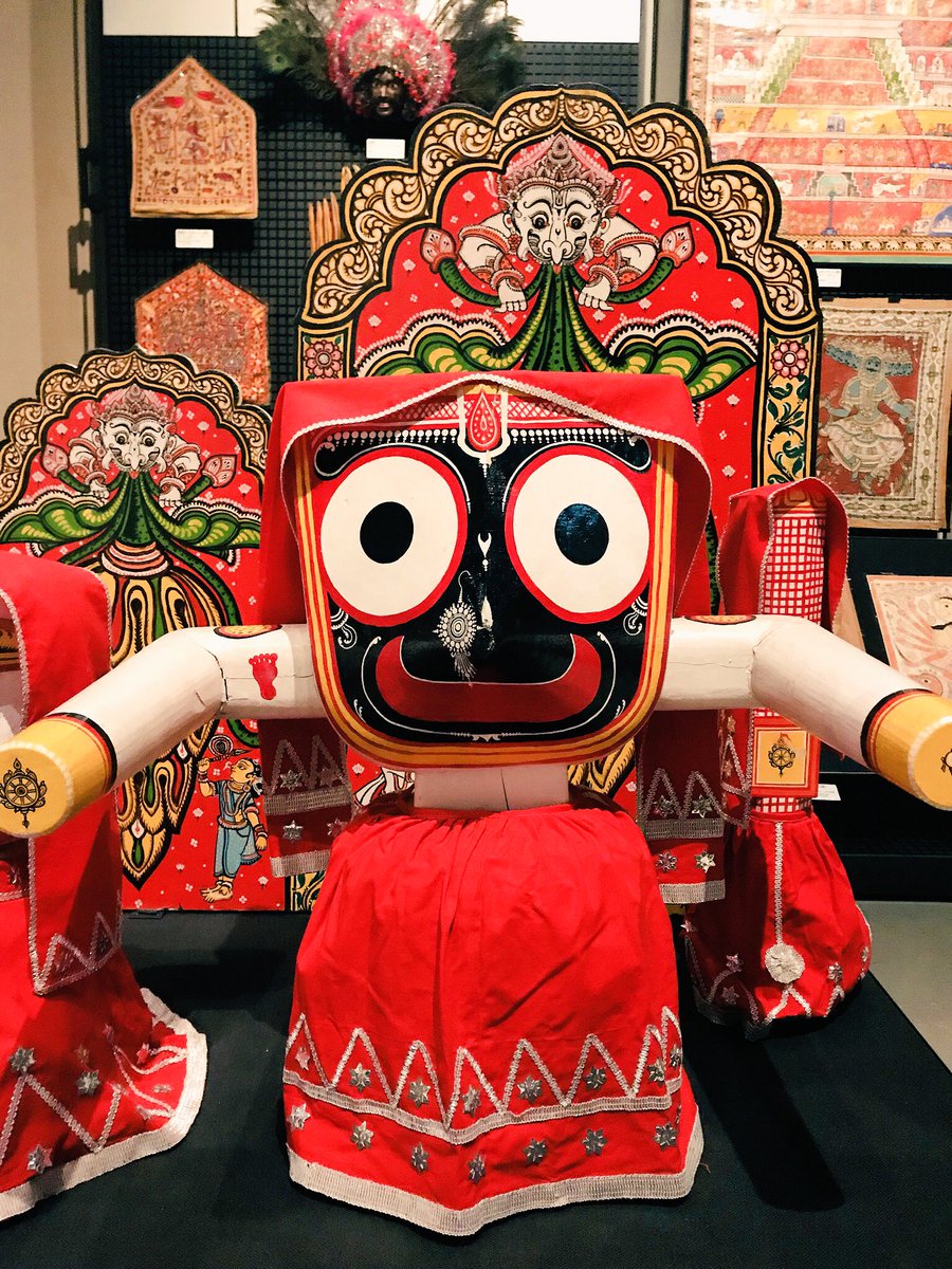 希少、博物館、ジャガンナート、インド、お面、三点セット、サイズ大