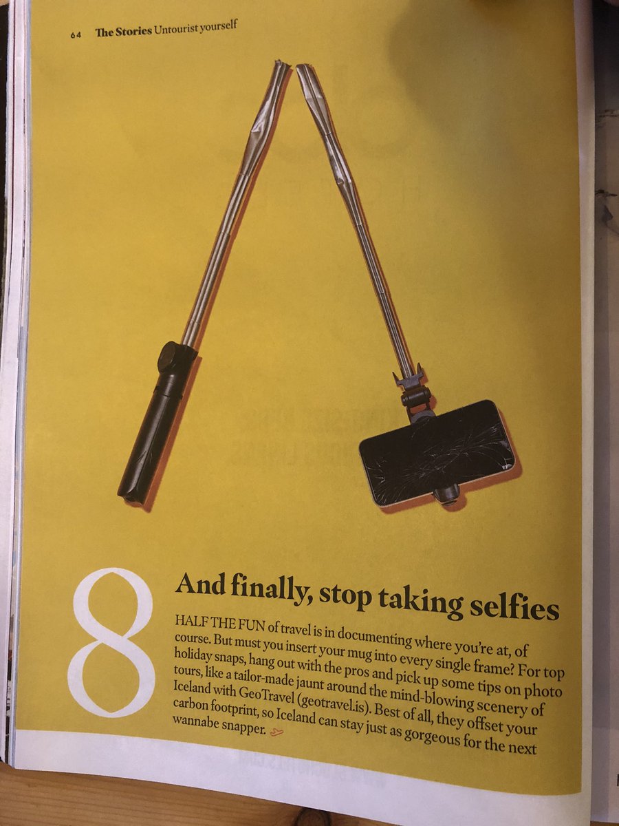 (Tweet 3/3) of #easyjet how not to be a #tourist - steps: 6) be nice... 7) make your own memento 8) stop taking selfies #untourist #untourism #tourismnext #futurestourism #tourismfutures #overtourism #travel @easyJet