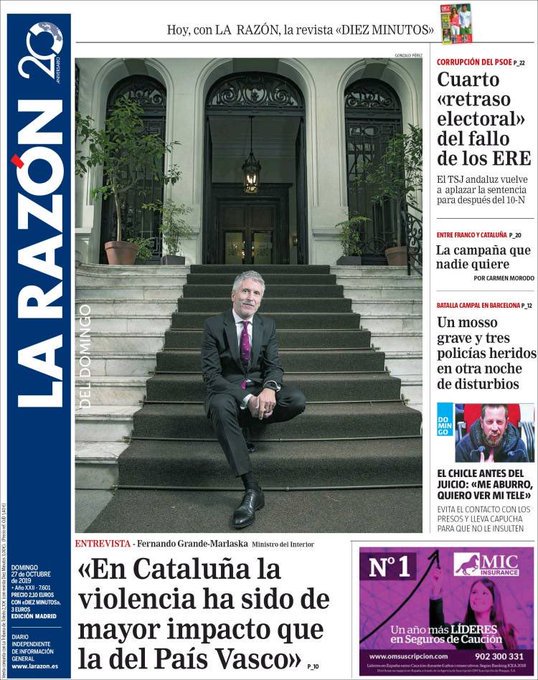 829 morts pel terrorisme d'ETA però per Marlaska "en Cataluña la violencia ha sido de mayor impacto que la del País Vasco". Indecent. Indignant.
