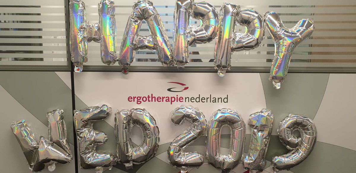 ENergotherapie's tweet photo. Vandaag is het Wereld Ergotherapie Dag! De #kantoormedewerkers van Ergotherapie Nederland wensen iedereen een fijne #WED19. We zijn benieuwd naar al jullie acties en hopen dat we middels deze acties ons #mooisteberoep #profileren. https://t.co/fjHTDCB0C3