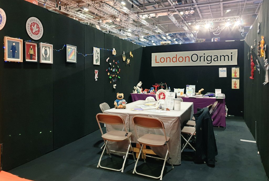 If you're at <a href="/MCMComicCon/">MCM Comic Con</a>  today and would like to do some origami head over to our stand... We're behind the live stage 
#MCMLondonComicCon 
#MCMLondon 
#MCMComicConLondon 
#MCMLDN19 
#mcmcomicon