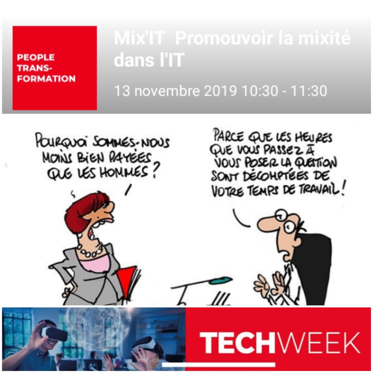 YDehaese's tweet image. Venez brainstormer en atelier sur &quot;Comment améliorer la mixité dans l&apos;IT ?&quot; pendant la #TechWeek2019 du groupe @SocieteGenerale. Pour s&apos;inscrire : me contacter en mp !