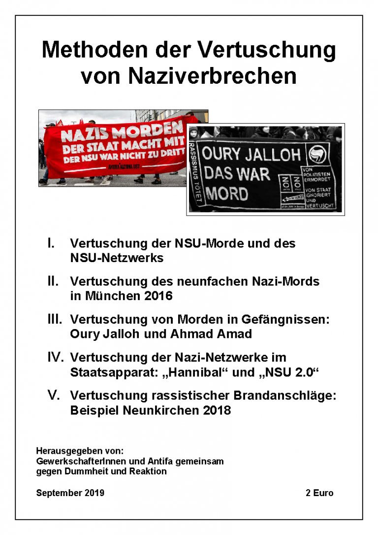 gewantifa1's tweet photo. Neu: "Methoden der Vertuschung von Naziverbrechen" #gewantifa #OuryJalloh #TRBNL
https://t.co/KGqUUBqdlm https://t.co/uZ8MNavqLf