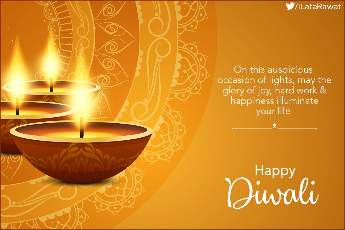 iLataRawat's tweet photo. The festival of #Diwali is celebrated as a significance of triumph of good over evil. 

On this auspicious occasion, we as individuals usually pray for a life full of happiness and wealth.

#Diwali2019 #celebrations #Diwali #FestiveVibes #Auspicious #Lesson https://t.co/tavCKML11y