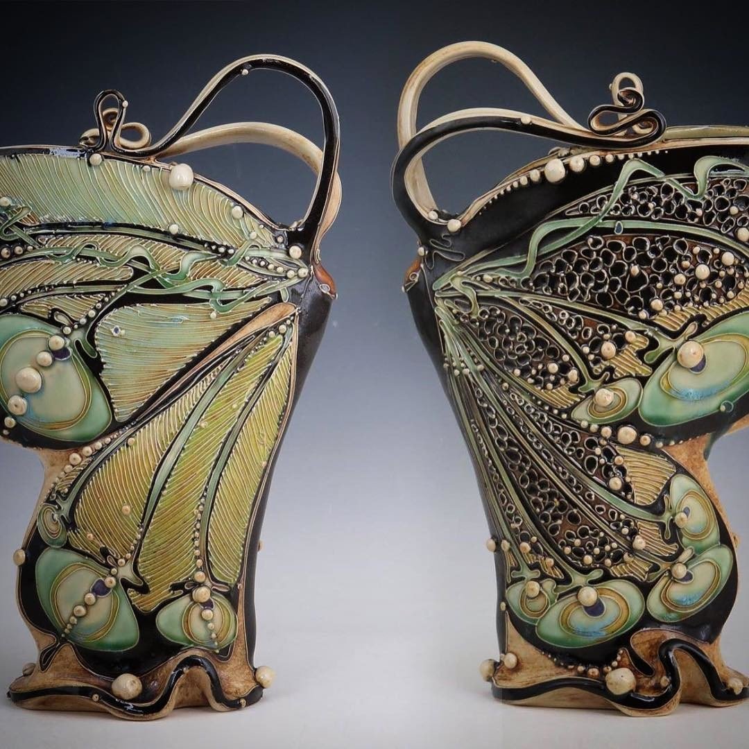 womensart1's tweet image. Carol Long, US ceramicist who draws influences from plant and animal life #womensart