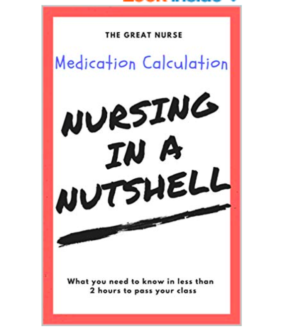 The_GreatNurse's tweet photo. Medication calculation made simple for nursing students like you! Available on Amazon and on The Great Nurse.
#nursinginanutshell #medcalc #medicationcalculation #nursingschool #nursing #rn #studentnurse https://t.co/vBcuEI2TEV