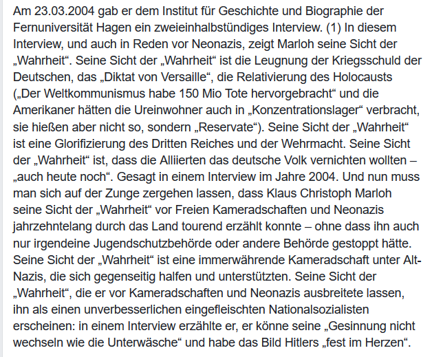 Gegen_die_AfD's tweet photo. Am 23.03.2004 gab er dem Institut für Geschichte und Biographie der Fernuniversität Hagen ein zweieinhalbstündiges Interview.
https://t.co/UFXriVagLJ
#AfD #Kalbitz #Fluegel #Thueringen #NoAfD #ltwth19 #ltwth #Hoecke #Witiko https://t.co/Qw1TsNU6x6