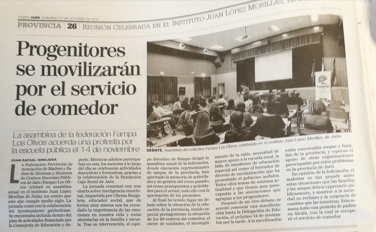 MareaCucharon's tweet photo. Nos quiere matar lentamente, por una alimentación saludable en los Colegios, Residencias, Hospitales Públicos de #Andalucia 
#Jaén https://t.co/vNvs5wDm6i
