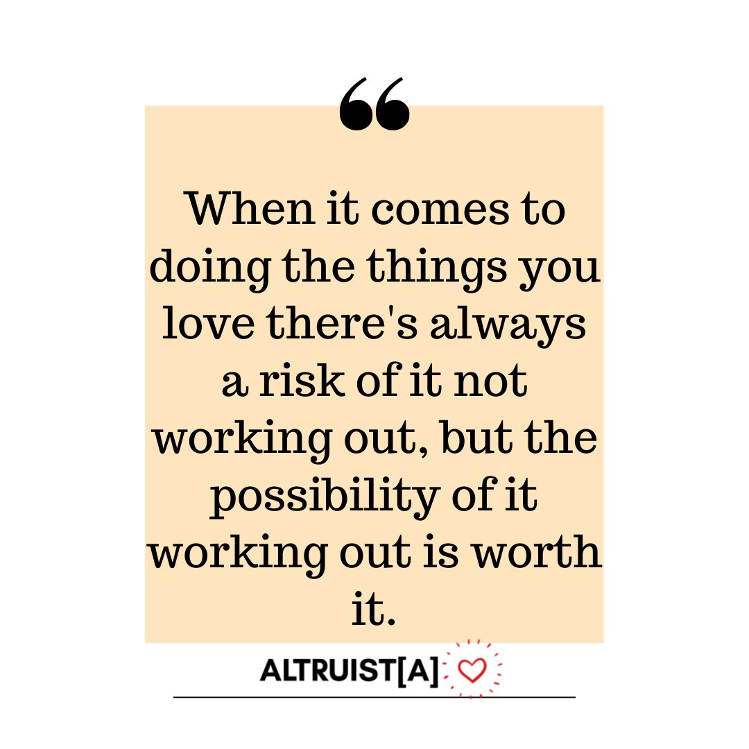 altruist_a_'s tweet photo. Risks = worth it.
.
.
_____________________________
#altruist_a #philanthropist #bethechange✨#Quotes #SundayMotivation #Altruist https://t.co/IFXSKTH7VR