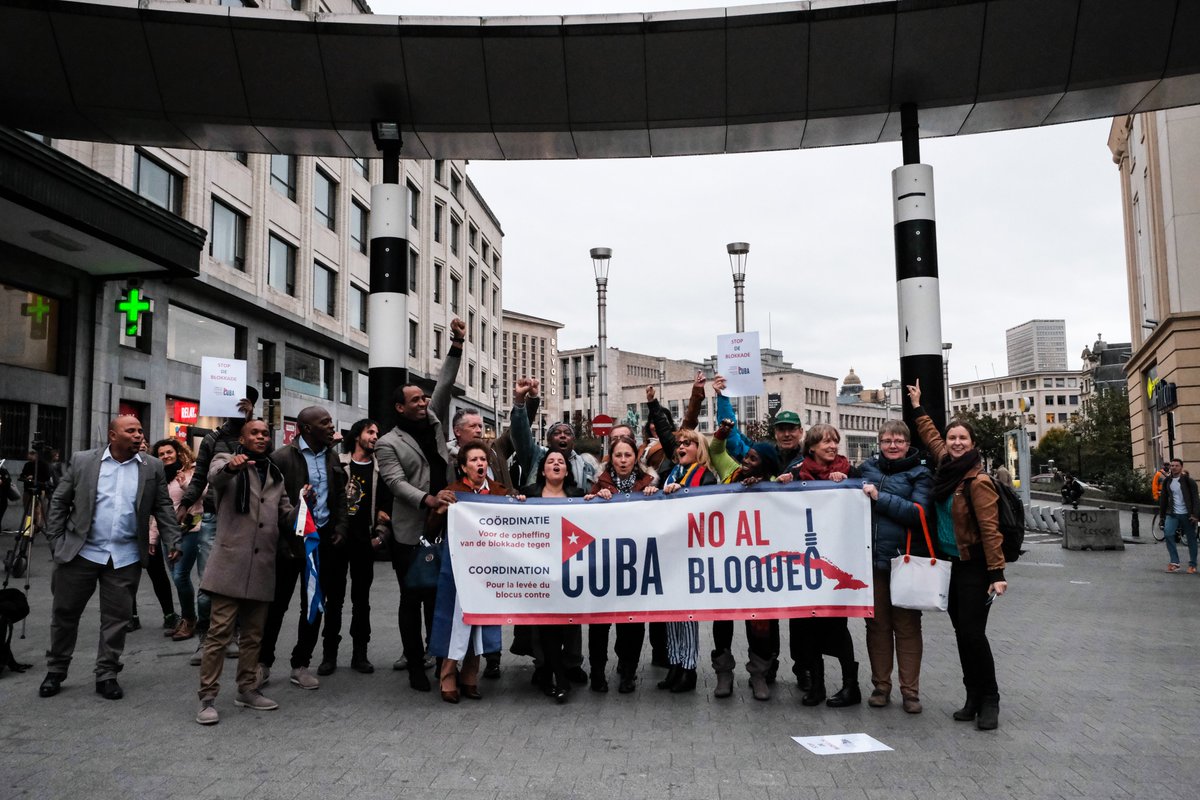 #Brussels, Belgium,  No al Bloqueo contra #Cuba