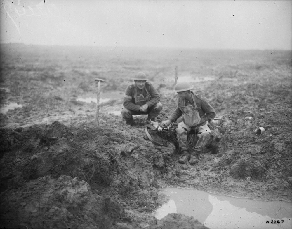 William Rider-Rider wrote*, "Passchendaele was a treacherous place for a cameraman--or anyone else, for that matter." How treacherous, you ask? Check out some photographs 