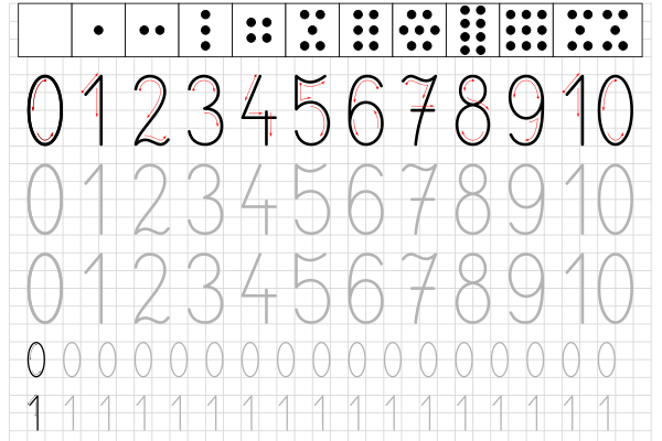 ベスト50 可愛い 数字の書き方 最高の動物画像