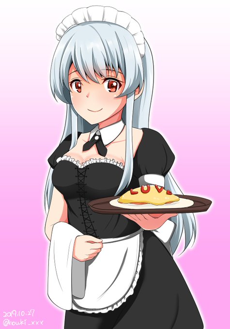 メイド翔鶴
#艦これ版深夜の真剣お絵描き60分一本勝負
#艦これ版真剣お絵描き60分一本勝負_20191027 