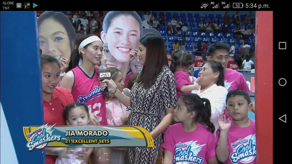 CostalesKat's tweet photo. Congrats #CreamlineCoolSmashers  #PVLOpenConference2019 #POG @juliacmorado 👏👏👏❤ https://t.co/1Gc1i3dkkE