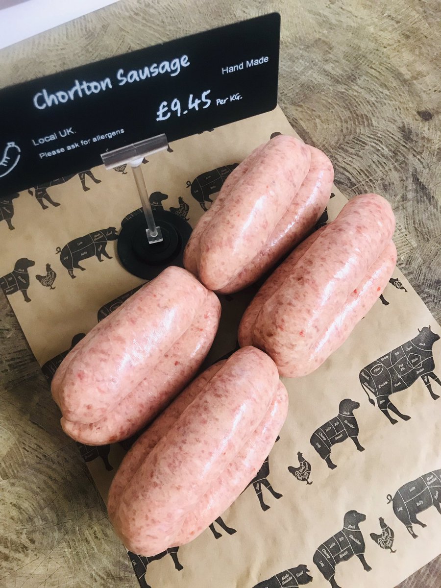 frostybutcher's tweet photo. COMPETITION TIME

Fresh free range pork, Chorlton pancetta, Chorlton honey and freshly chopped chilli... that’s what makes our famous best selling #Chorlton sausages... 🌭🌶🌭🌶

RT &amp; FOLLOW @frostybutcher for your chance to win these amazing sausages in time for #halloween2019 https://t.co/s5tIABDhOm