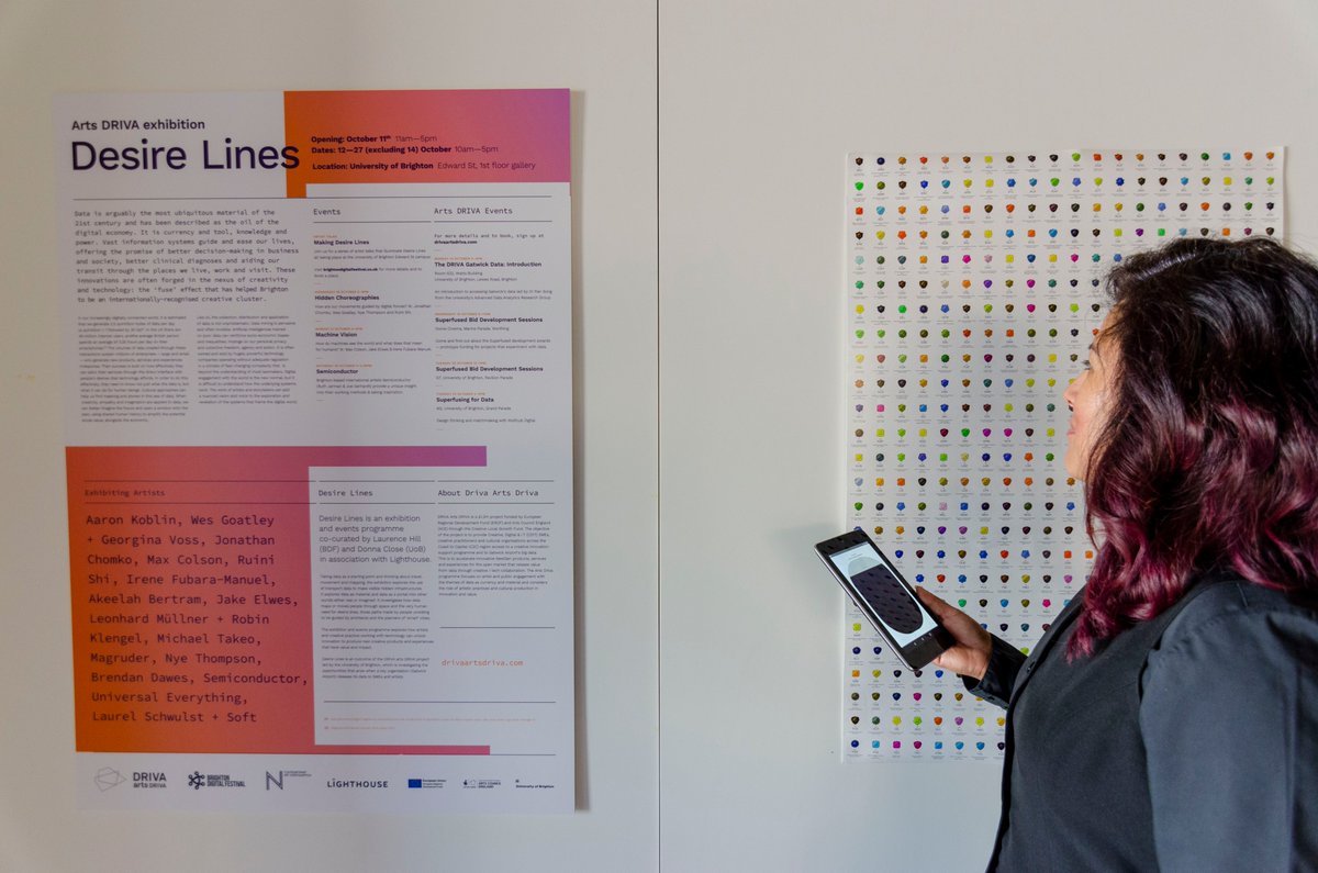 DreamyPlace_UK's tweet image. Whilst Brighton Digital Festival 2019 wrapped up on Friday for this year, remember that you still have until 1pm today to catch the Desire Lines exhibition @uniofbrighton Edward Street building: brightondigitalfestival.co.uk/events/arts-dr… #BDF19 #artsDRIVA #DesireLines (📷 Leonardo Lami)