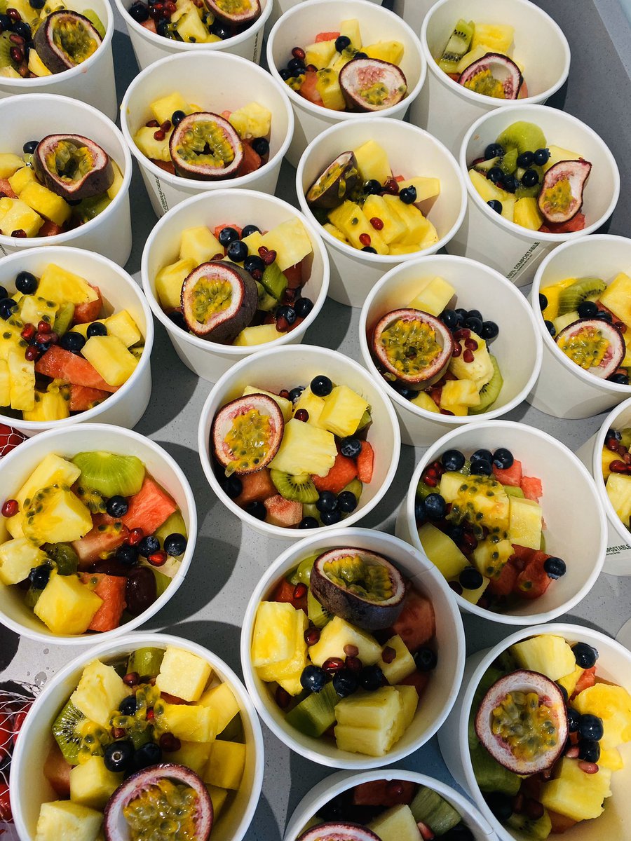 tao_ball's tweet photo. Exeter FC Academy U9’s post match lunchbox, just as important as pre game nutrition. #ecfcnextgen #luca11 #biodegradablepots https://t.co/ZrUo8E9FAT