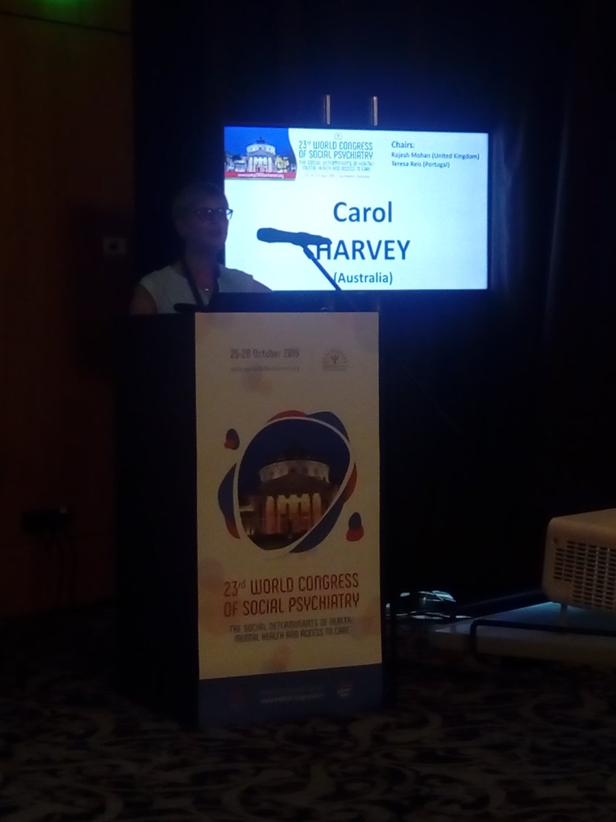 JBWjw2011's tweet photo. Carol Harvey on lack of evidence based interventions received by people with psychosis in Australia #WASP2019 https://t.co/LWAbcF5IgM