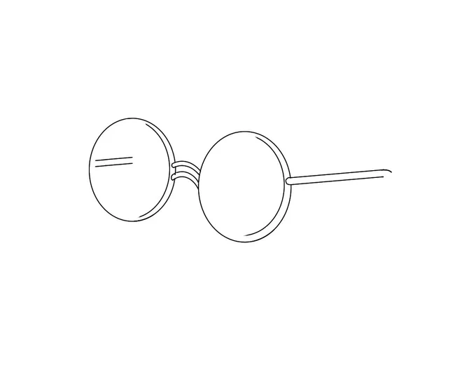 このメガネ見て誰描こうとしてるかわかる人✋ 