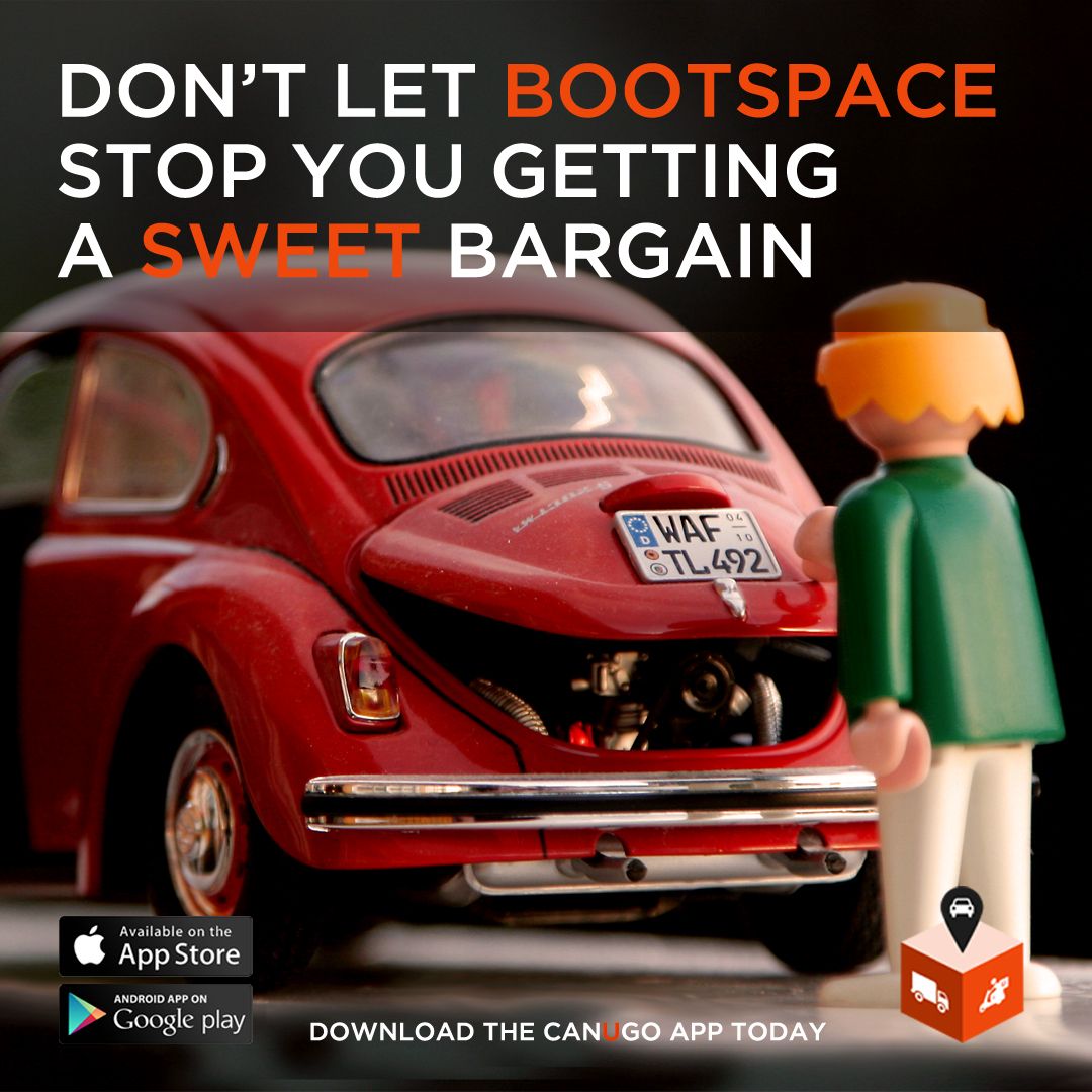 CanugoUk's tweet photo. Found something you like this weekend but your boot is too small.  Use Canugo the Uber of the Man &amp; Van.  With 1000's of drivers - you could have someone within 30 minutes 👌 https://t.co/OrtqdwQUuF