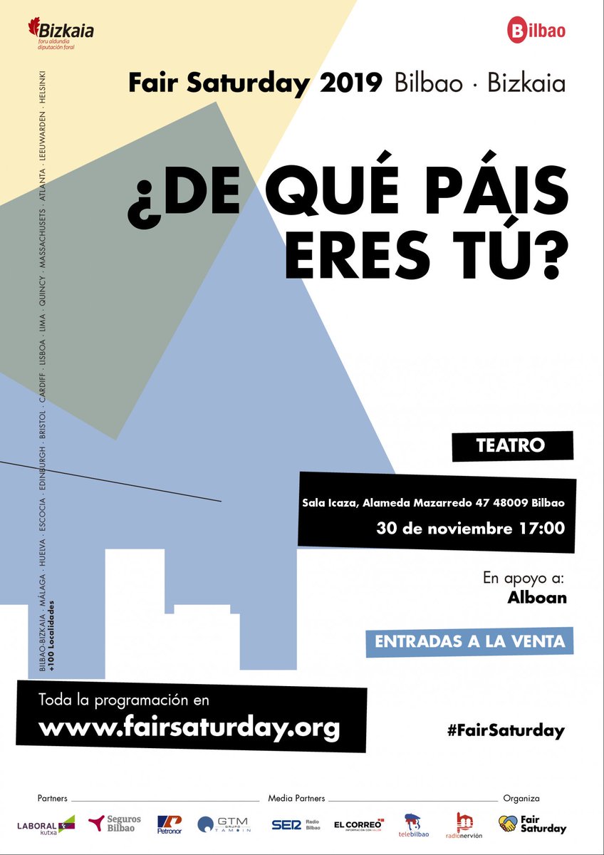 BCFcoach's tweet photo. Un día cultural, impacto social.

@BCFcoach  en colaboración con el Director teatral @cruznoguerag, se suman a la iniciativa de Fair Saturday.

Consigue tu entrada en Eventbrite:
https://t.co/jx40OynmHt

El total de la recaudación se destinará a @ALBOANongd .

¡¡Súmate con BCF!! https://t.co/QOEWhIK8di