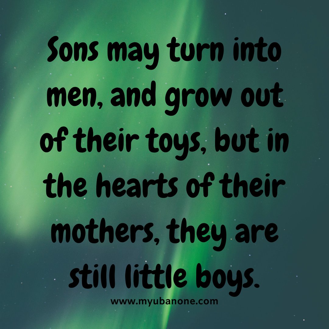 Sons may turn into men, and grow out of their toys, but in the hearts of their mothers, they are still little boys 😍❤️

#mothersgreatestgift #momsquotesoftheday #mothersquotes
#forevermothers #mothersgreatlove #motherhood #lovingparents #momsquotes #lovingmom #lovingmoment