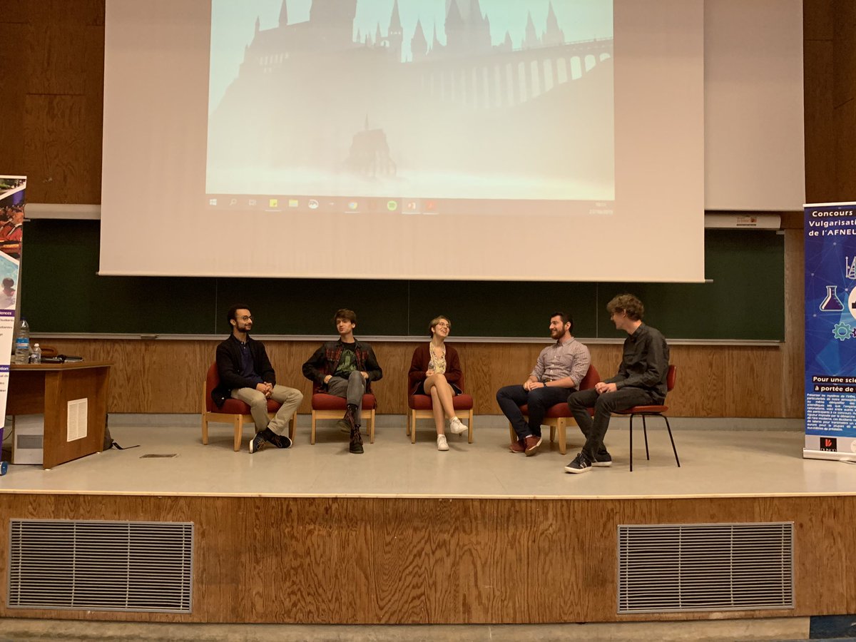 Heureux et fier d’être membre du jury du concours Jeunes et Sciences ce matin! @AFNEUS super organisation! bravo à tous! #congresafneus19