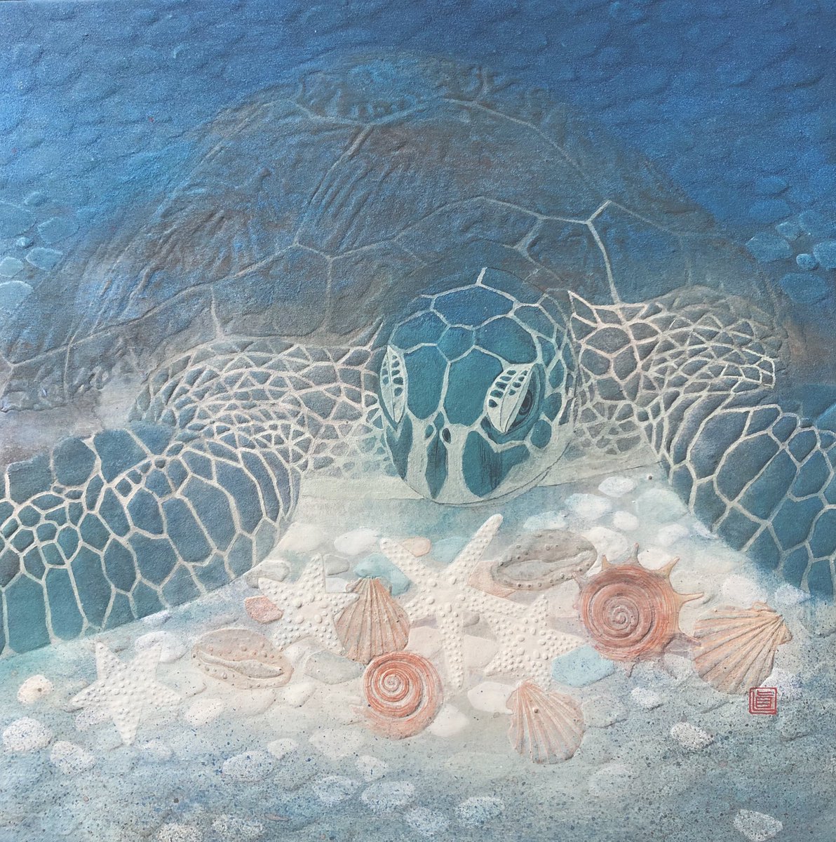 海の生物 日本画 作画［春風］ M109503194低 価格 通販