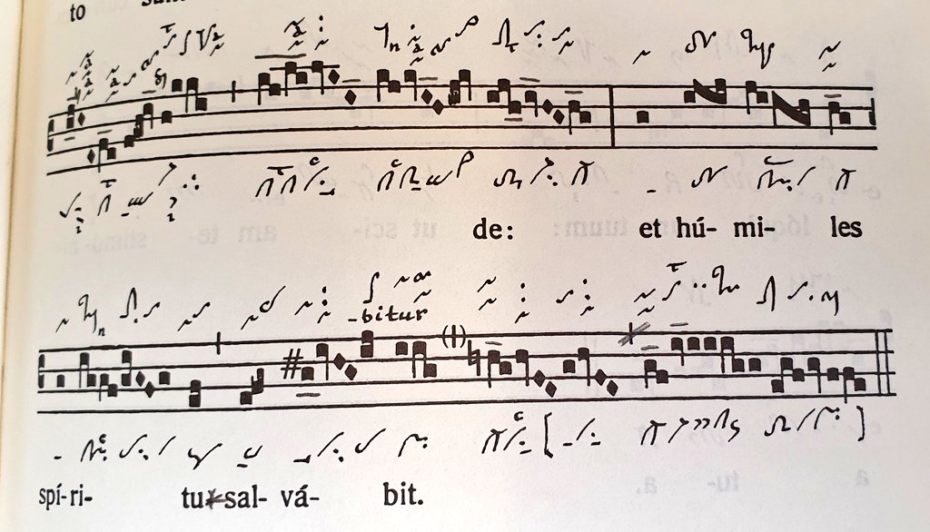 Stanislaus2210's tweet photo. Das heutige #Graduale ist musikalisch recht interessant. Es beginnt #mixolydisch und endet per Geschlechtsumwandlung schließlich #lydisch. https://t.co/yJl5OGponL