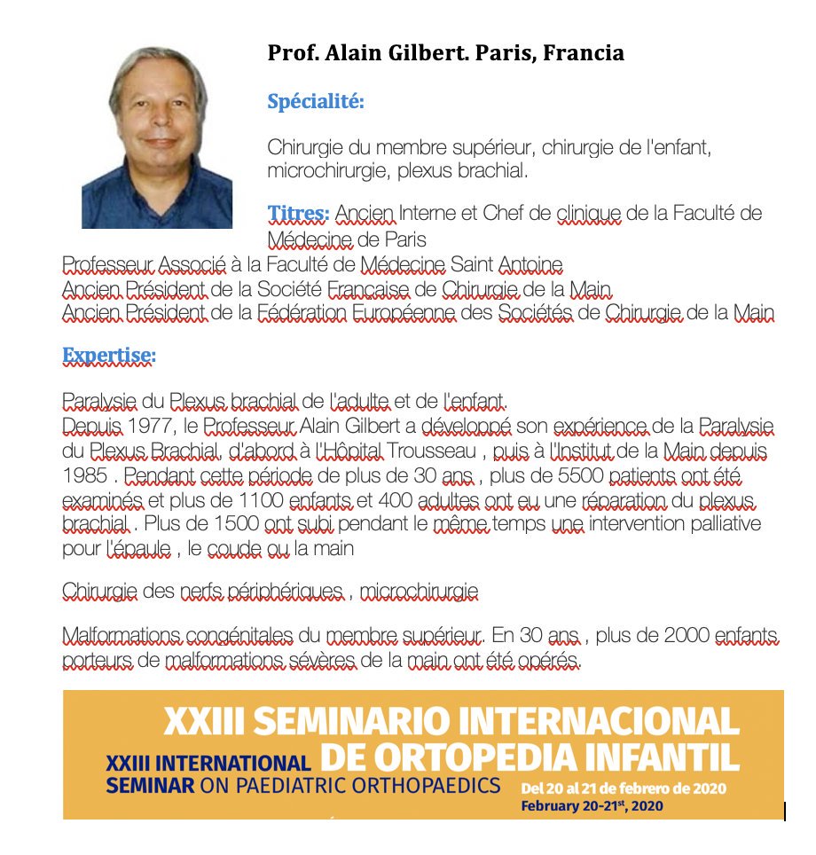 Julio_de_Pablos's tweet photo. El Prof Alain Gilbert es desde hace años una de las autoridades internacionales más influyentes en el campo de la cirugía de la mano y cirugía de nervios periféricos y también ha accedido a enseñar en nuestro Seminario de Málaga 2020. Gracias! https://t.co/8e1N7yZGiy