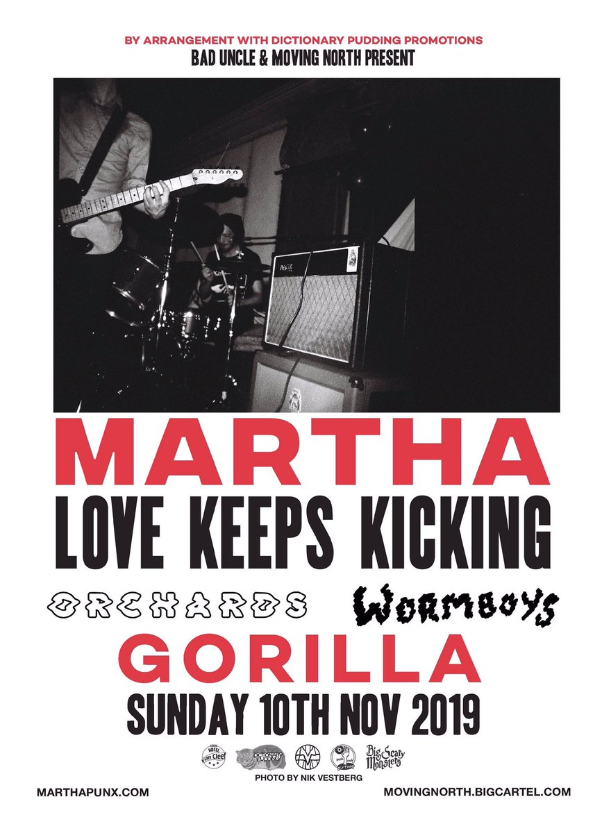 Two weeks today at <a href="/thisisgorilla/">GORILLA</a> <a href="/MarthaDIY/">Martha</a> are back for what might be the best night in the history of creation. we’ve sold a bunch of tickets and somehow have a couple left. so get buying while you still can. don’t say i didn’t warn ya x