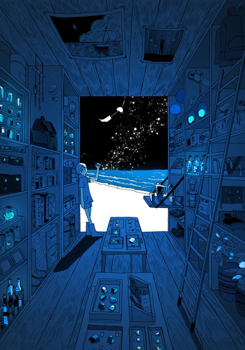 どこかの宇宙の夜です
 #誰かの推し作家になりたい 