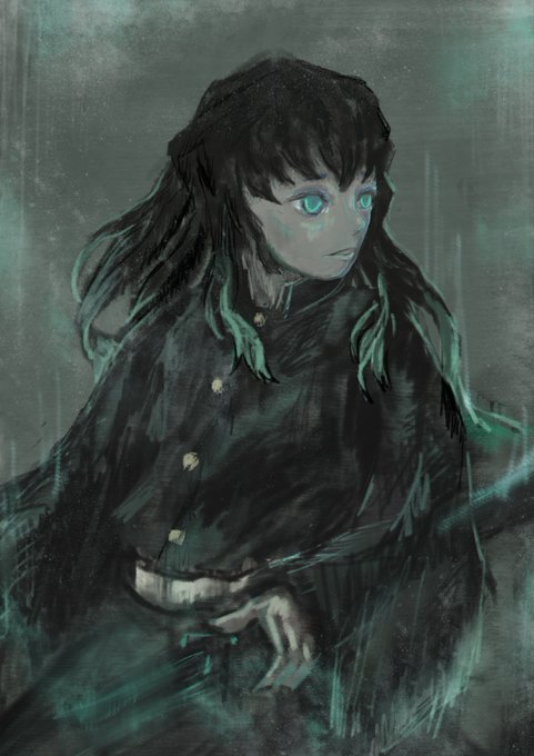 𝙮𝙖𝙩𝙨𝙪𝙢𝙚さんがTwitterに投稿した時透無一郎(鬼滅の刃)のイラスト。