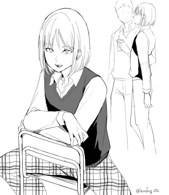 普通に下ネタとかも言うし普通の少年なんだが髪が長めで華奢なクラスメイトの子 