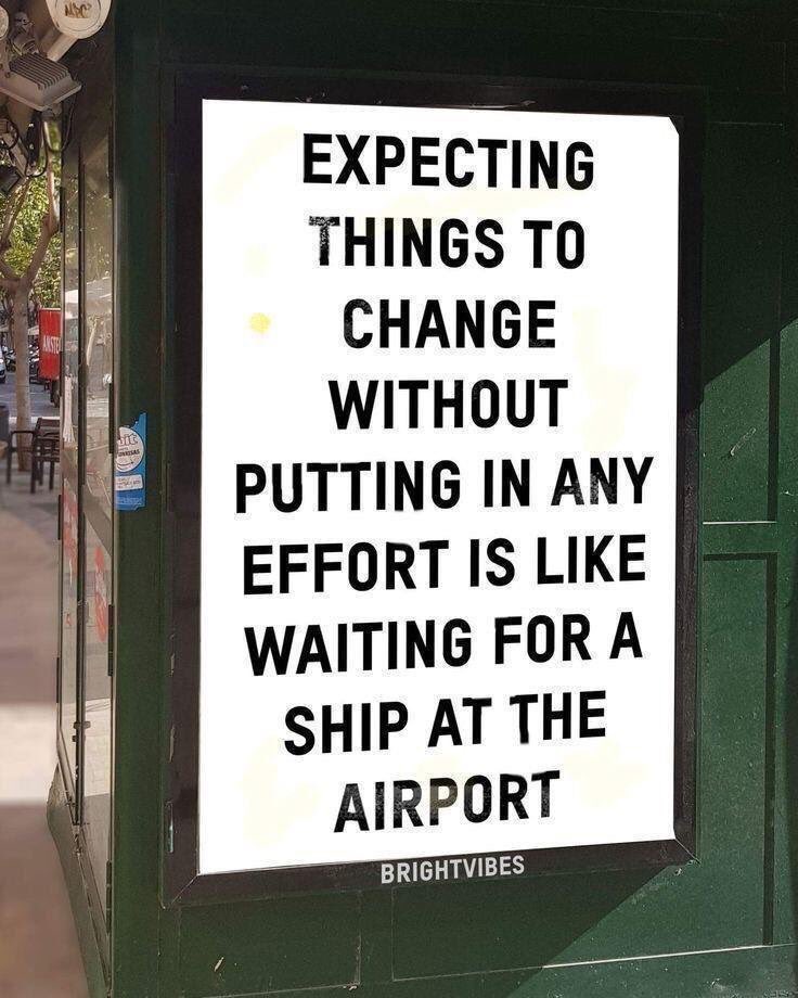 NevilleGaunt's tweet image. Are you waiting for a ship at an airport? 

It’s stupid right? Just like expecting things to change with no effort from you. 

#ThinkBIGSundayWithMarsha