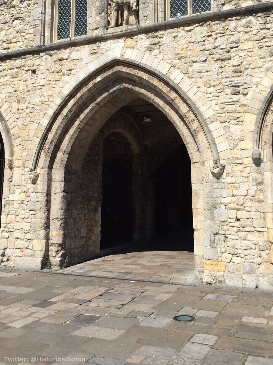 The 800 year old Bargate was bricked up during the Blitz and used as an air raid shelter.

The worst nights of Southampton’s Blitz came in 1940, on 23 November, 30 November, and 1 December. Bombs destroyed much of the area around it, but rather miraculously the Bargate survived.