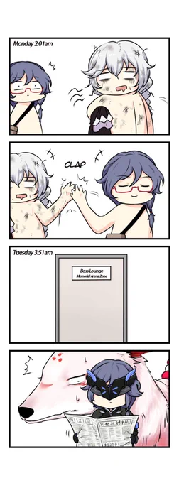 ⭐️⭐️ [Honkai Daily] ⭐️⭐️
Just another day at Memorial Arena.

#HonkaiImpact3rd #miHoYo 