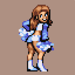 taisamba's tweet photo. #Cheerleader for @Pixel_Dailies theme! This time I tried to mimic @DYAGames beautiful style 
#Pixel_Dailies #pixelart https://t.co/v0kyLenzV3