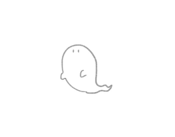 この時期よく見るこういう単純な造形のおばけがすごい好き 