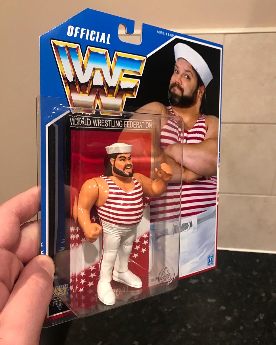 joneswwfcustoms's tweet photo. Commissioned by Fred Ottman to make him my Tugboat Custom, delighted to be able to make it for the man himself! Card by Hasbromaniacs @anianimates.joneswwfcustoms on Instagram @MajorWFPod @ZackRyder @TheCurtHawkins #ScratchthatFigureItch https://t.co/Pef12Xn7Lv
