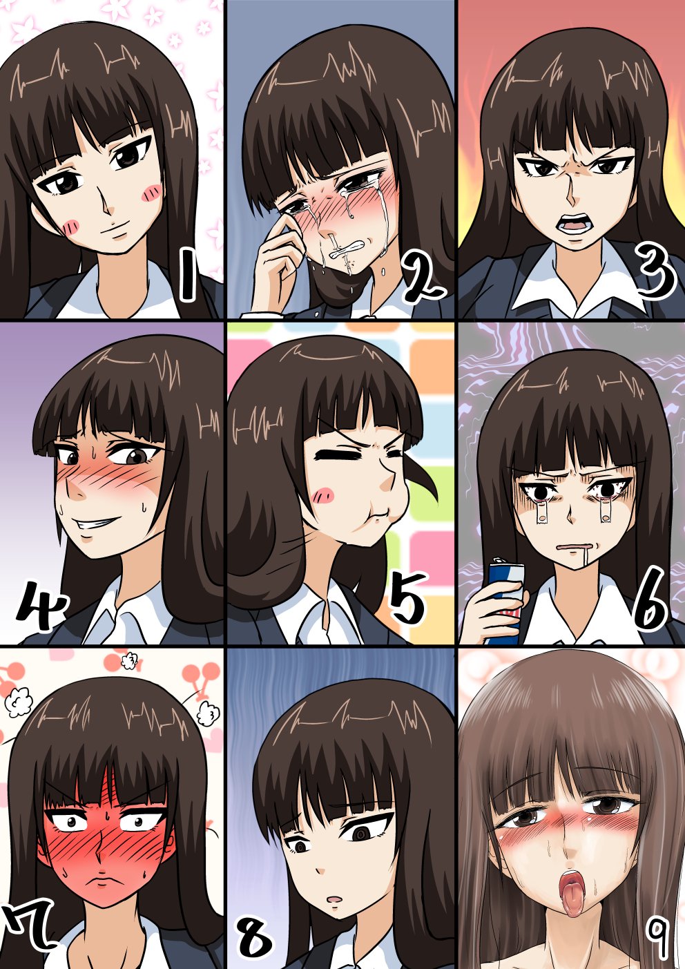 礫とぅん メロン委託中 表情練習に1rtで笑顔2rtで泣き顔3rtでおこ顔4rtでゲス顔5rtでスネ顔6rtで眠い顔 7rtで照れ顔8rtで絶望顔描く9rt以上で最大の力を振り絞ってエロ顔描く 楽しいから皆もやろう T Co Riw9pe5tr2 Twitter