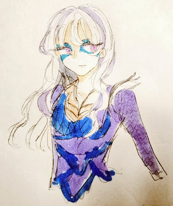 髪くるくるのtwitterイラスト検索結果