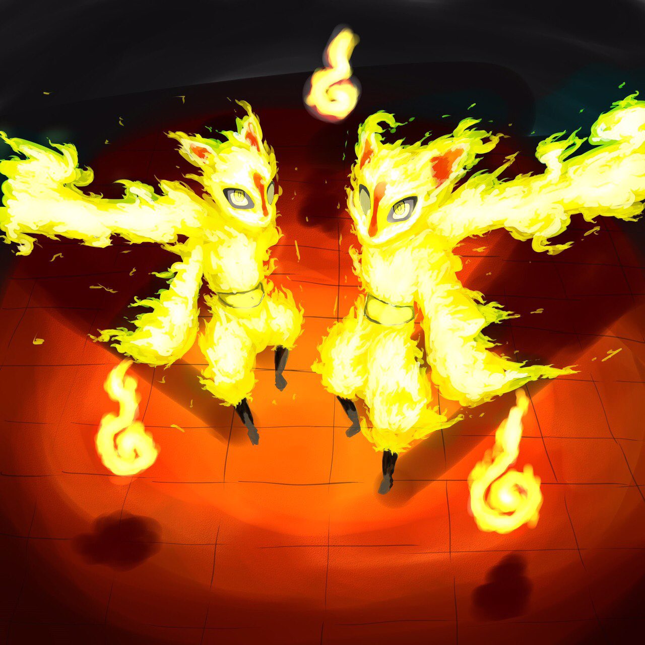 ラオ 旦那の絵 炎炎ノ消防隊 ヒナタ ヒカゲ イラスト 可愛い T Co Xejl5hade1 Twitter