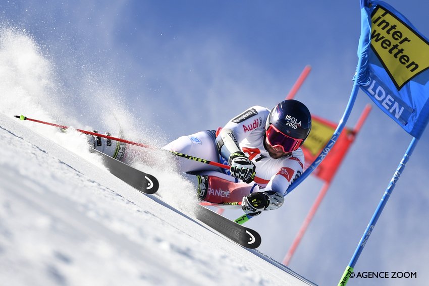 FedFranceSki's tweet image. Coupe du monde de #Sölden : Doublé tricolore sur le podium du Géant messieurs avec la victoire d&apos;@AlexPinturault, suivi de son compatriote @mathieufaivre ! #skialpin @fisalpine #LePool