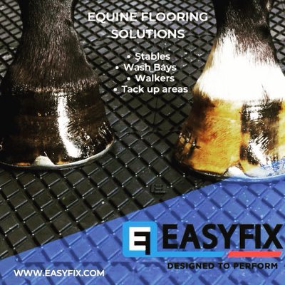EASYFIX equine brand perfects your horse's comfort, grip &amp; safety with rubber matting solutions. Now available in the USA. Check-out products at SafTfence.com or call (704) 621-3001. ⭐️⭐️⭐️⭐️⭐️